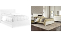 Furniture Tribeca White King Bed